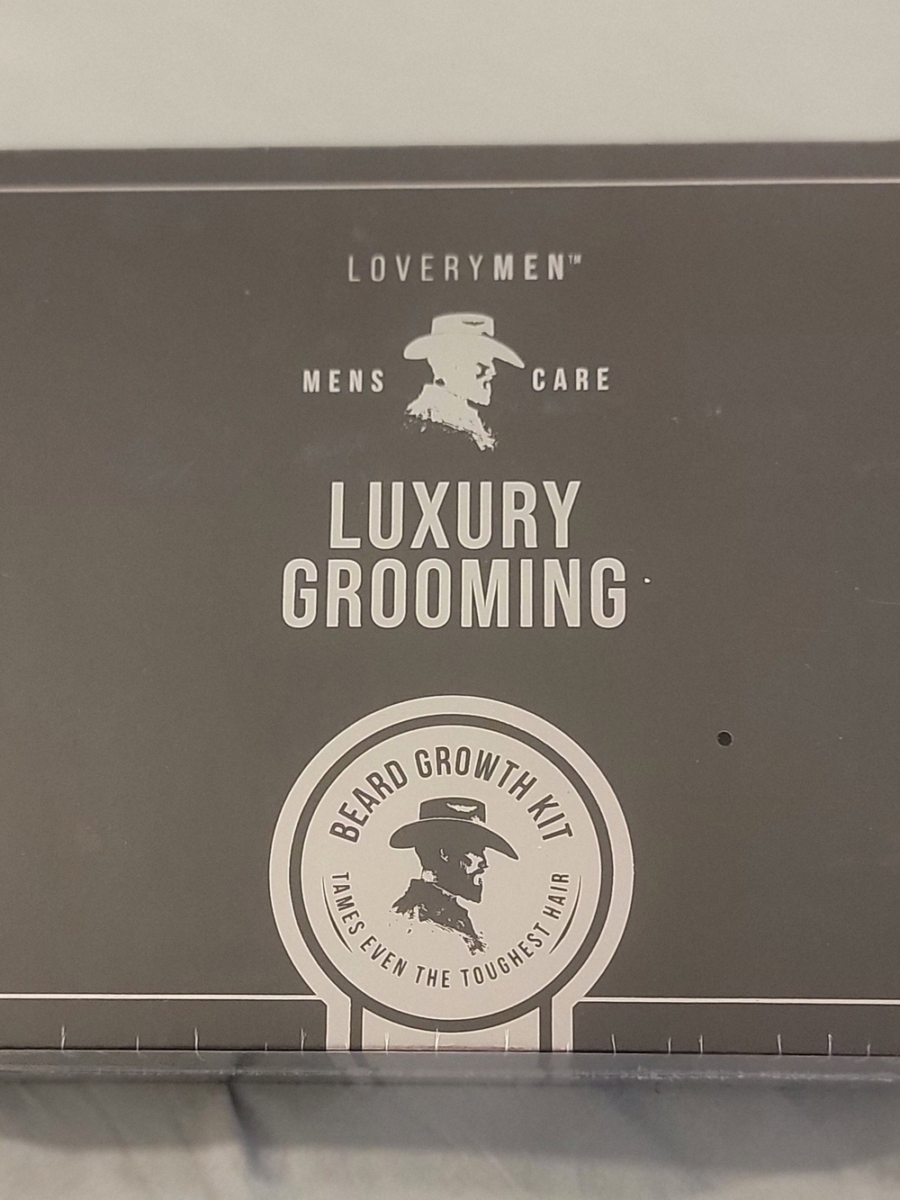 NEW LoveryMEN Luxury Beard Growth Kit Grooming Gift Set 6-Piece Box